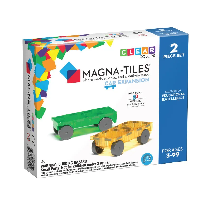 Magna Tiles Cars 2 Piece Expansion Set