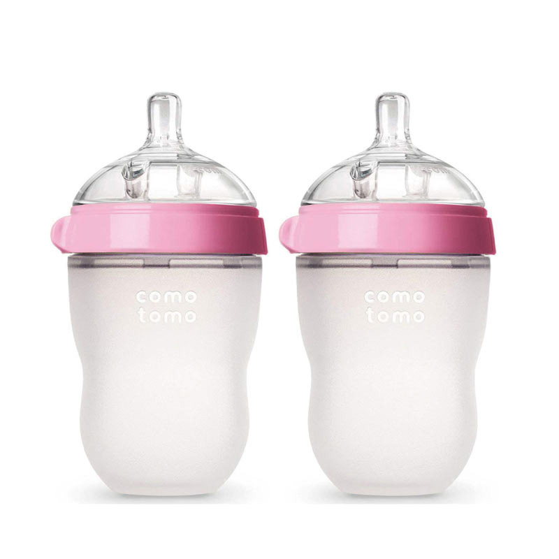 Comotomo-Natural-Feel-Baby-Bottle-Double-Pack-250-ML-PINK