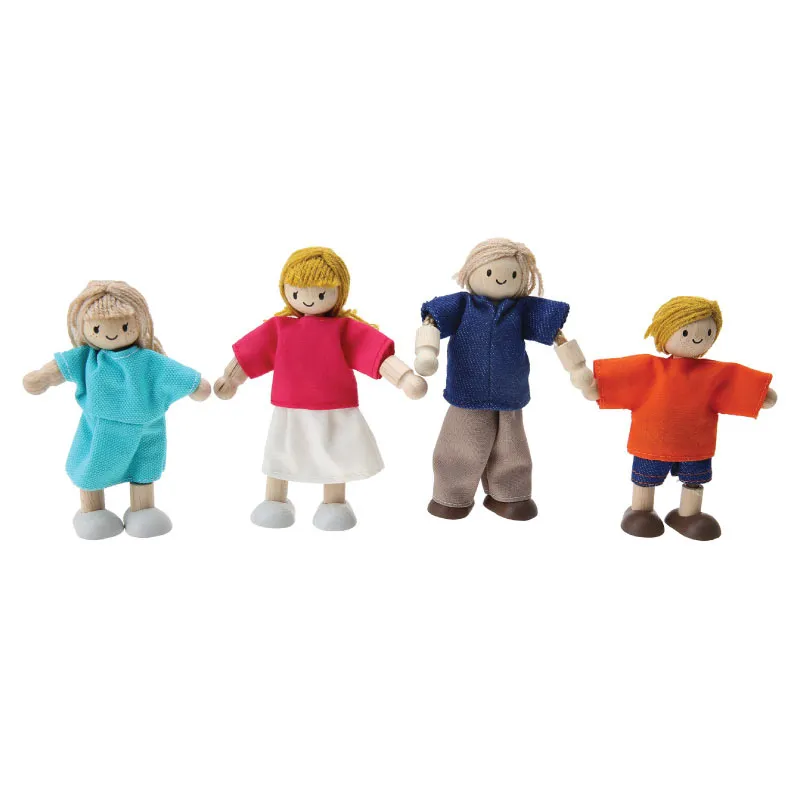 Plantoys Wooden Doll Family