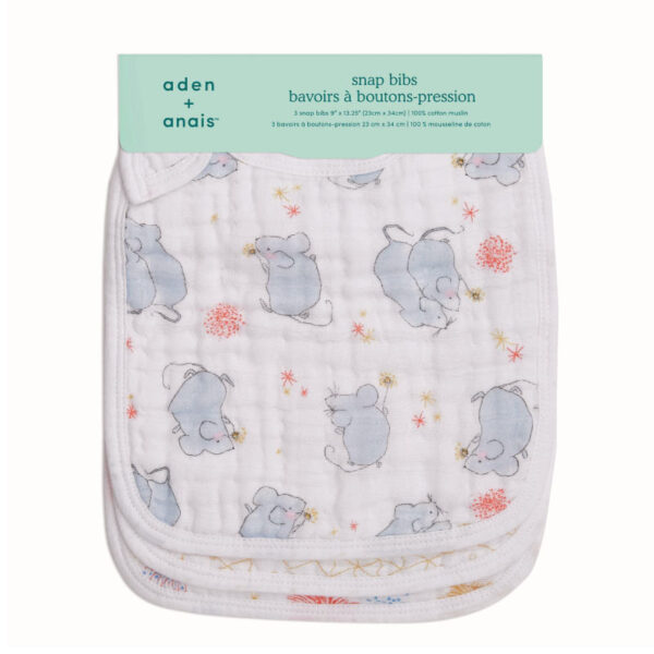 Aden + Anais Classic Snap Bibs Year of the Mouse 3 Pack