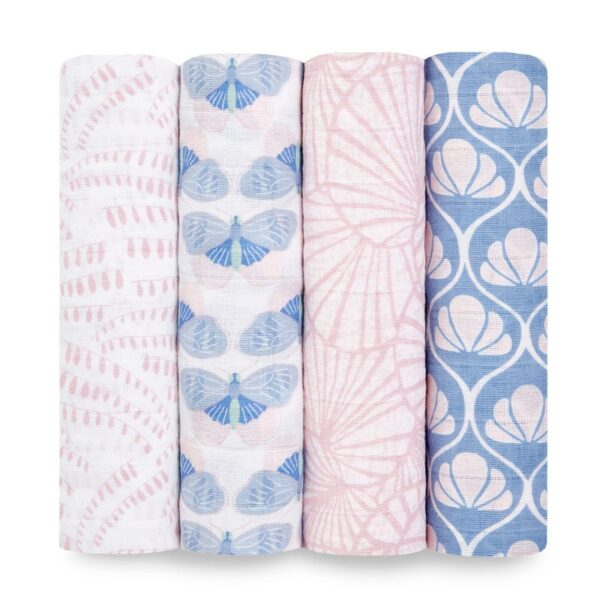 Aden + Anais Classic 4 Pack Swaddles Deco