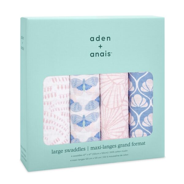 Aden + Anais Classic 4 Pack Swaddles Deco
