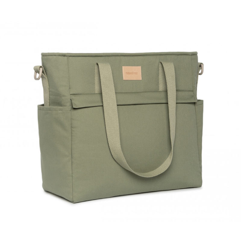 Nobodinoz-Baby-on-the-go-waterproof-changing-bag-olive-green-1