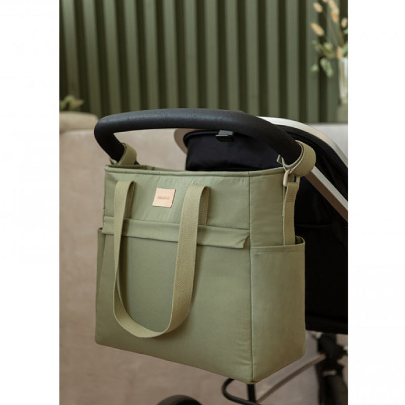 Nobodinoz-Baby-on-the-go-waterproof-changing-bag-olive-green-3