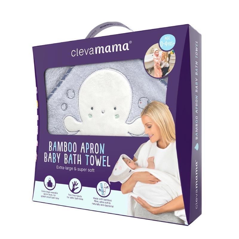 Clevamama-Bamboo-Apron-Baby-Bath-Towel---Blue-1