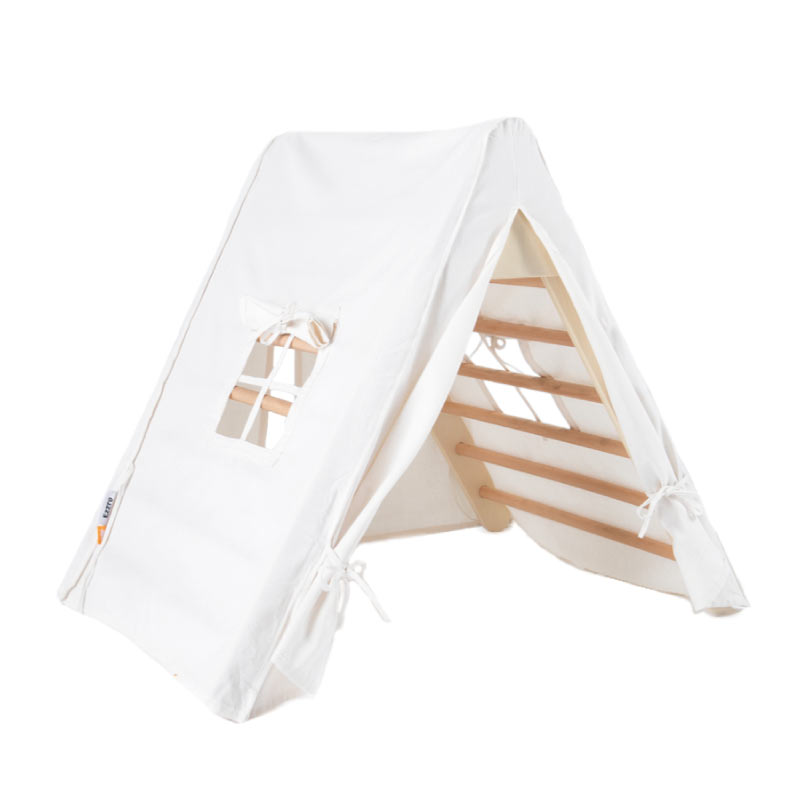 Ezzro-Off-White-Large-Pikler-Triangle-Tent-1