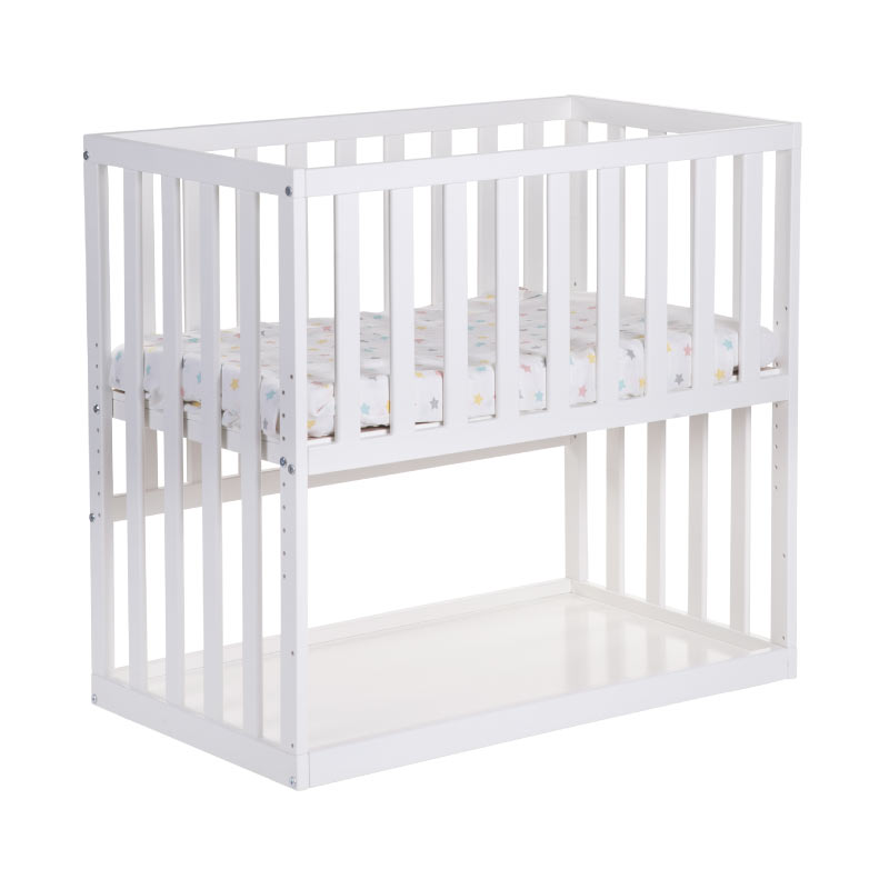 Childhome-Bedside-Crib-Beech-White-1
