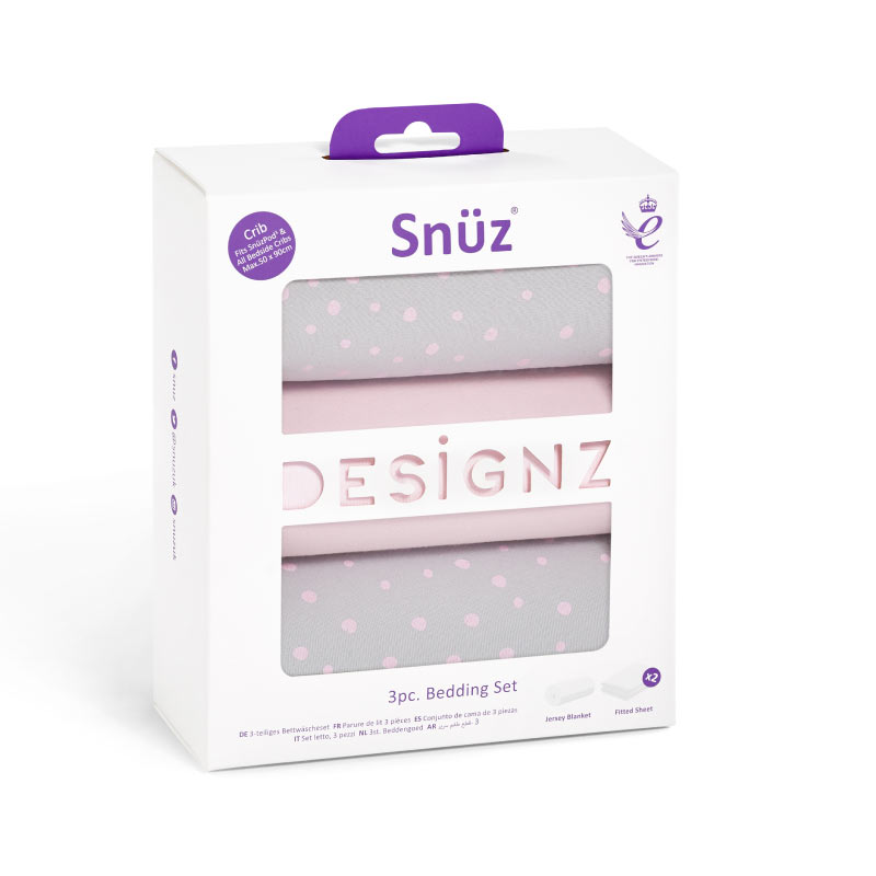 SnuzPod-Light-Jersey-Cotton-Crib-Bedding-Set-Rose-Spot