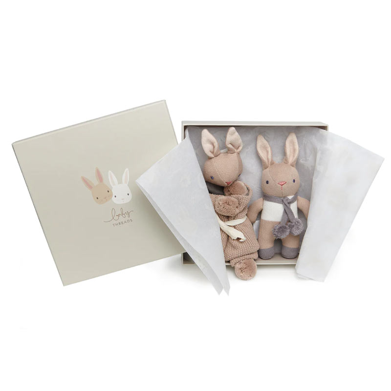 ThreadBear-Design-Baby-Threads-Taupe-Bunny-Gift-Set