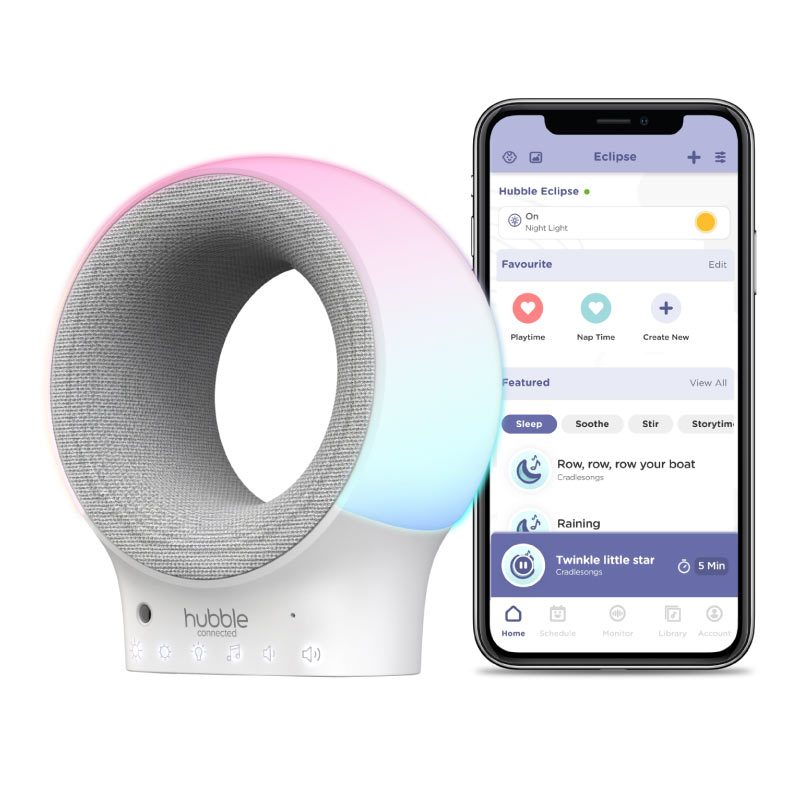 Hubble-Connected-Eclipse-Smart-Wi-Fi-Audio-Baby-Monitor-and-Soother