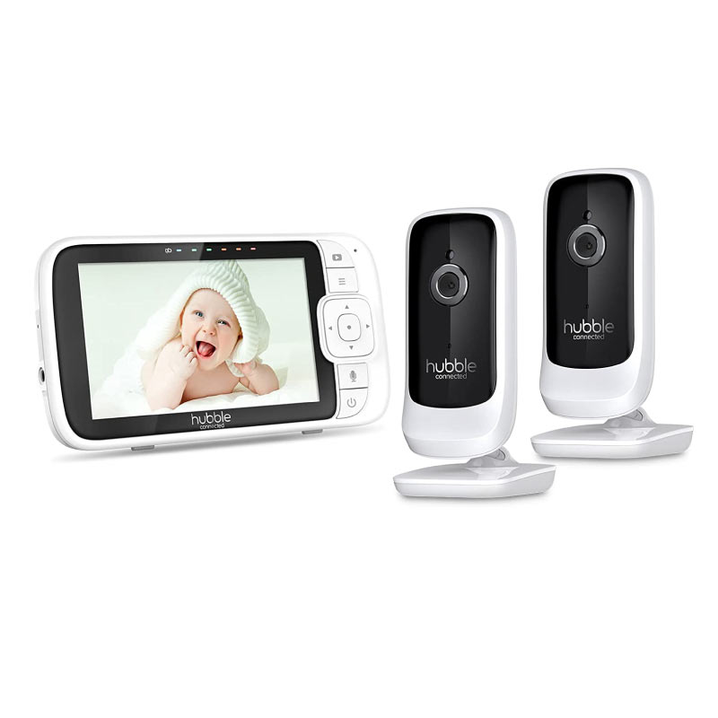 Hubble-connected-Nursery-View-Premium-Twin-Cameras-Video-Baby-Monitor-with-5-Inch-Screen