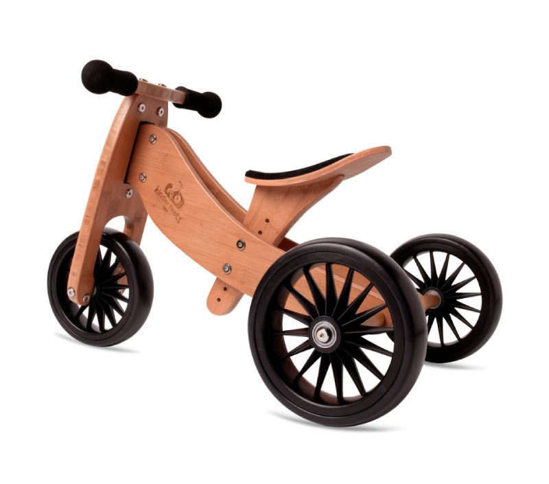 Kinderfeets-2-in-1-Tiny-Tot-PLUS-Tricycle-&-Balance-Bike---Bamboo