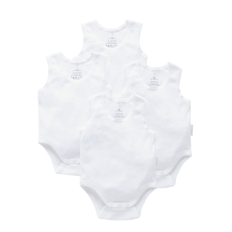 Purebaby-Essentials-four-pack-rib-singlet-bodysuit-white-pack