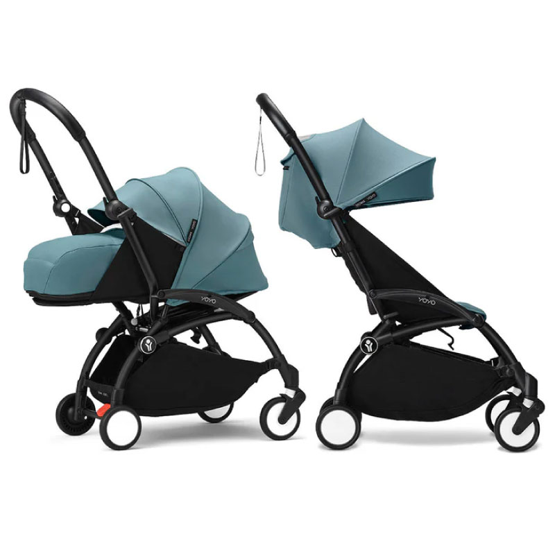 Stokke Yoyo3 Newborn 6M+ Complete Stroller – Black Frame