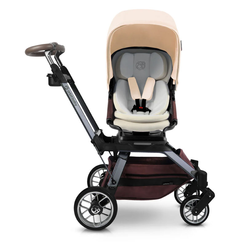Orbit Baby G5 Titanium Color Frame Stroller Mocha Paper Planes